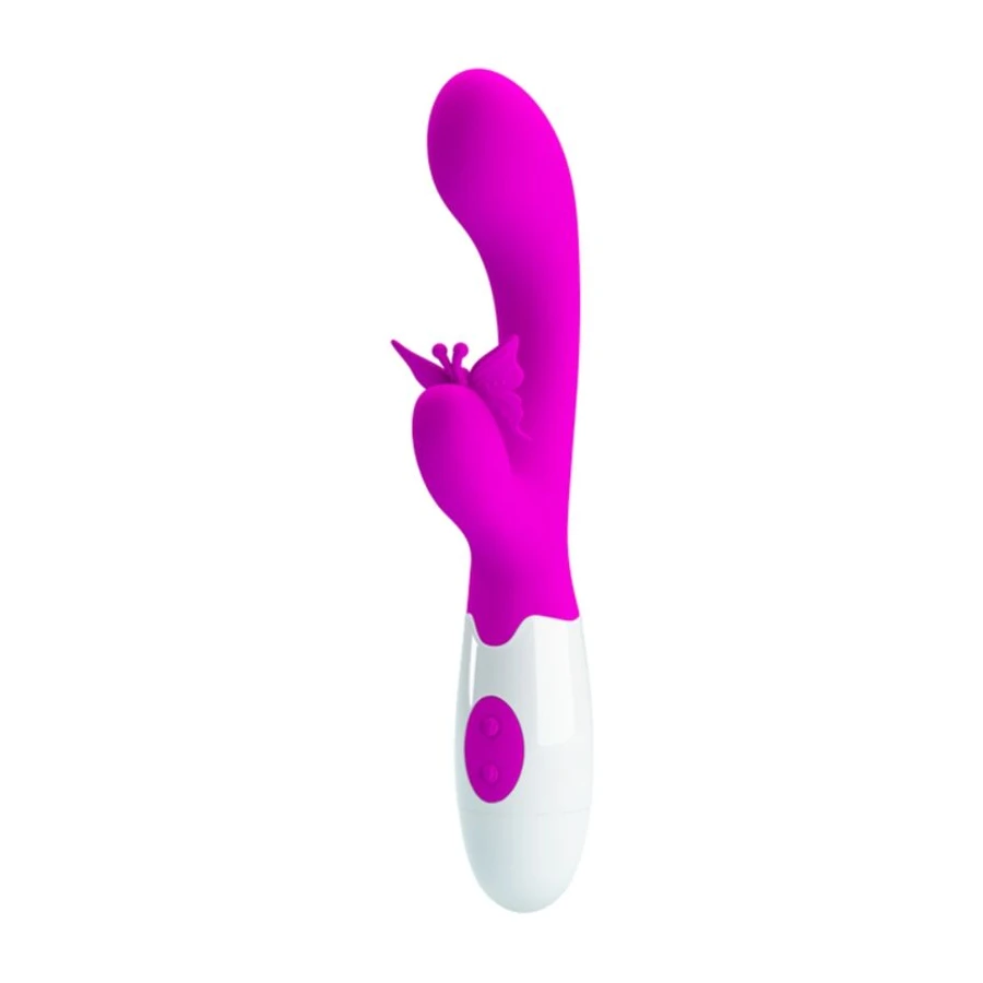 PRETTY LOVE - VIBRATORE A CONIGLIO BUTTERFLY KISS 30 FUNZIONI VIOLA